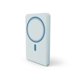 Power bank magnetico wireless Energy Systems da 5000 mAh - Ricarica wireless da 15 W, ricarica cablata da 20 W - Ricarica intelligente e veloce - Ricarica simultanea - Sensore NTC - USB-C - Blu