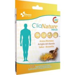Budetta Farma CliaNature Patch Sollievo dal Dolore da Traumi e Contusioni, 10 Cerotti