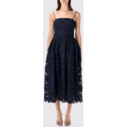 Rotate Abito midi in pizzo Blue Taglia 36