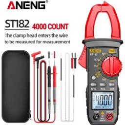 ANENG Multimetro Digitale a Pinza ST182, Tester di Tensione AC/DC, Amperometro, Misuratore di Corrente, Frequenza, Capacità, NCV, Ohmmetro