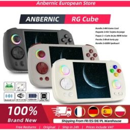 Anbernic Console di Gioco Retro RG Cube, Lettore di Giochi Portatile 8+128G, Schermo Multi-Touch, Sistema Android 13, Console per Videogiochi con Batteria da 5200mAh