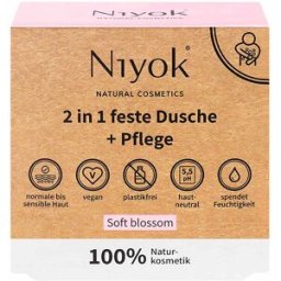 80g Niyok 2 in 1 doccia solida + cura - Soft blossom