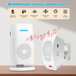 KERUI Split Campanello di benvenuto Campanello wireless intelligente Sensore PIR Allarme Suonerie multiple Rilevatore di allarme 433 mhz per la casa