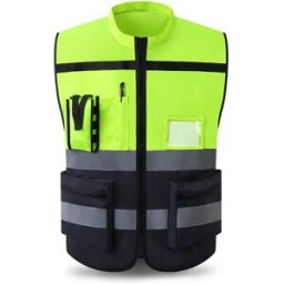 ZELVIK Gilet riflettente ad alta visibilità Abiti da lavoro Motocicletta Ciclismo Sport Abbigliamento di sicurezza riflettente per esterni Giacca riflettente