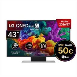 LG Smart Tv Qned Evo Ai Miniled 43" Qned86b 43qned86b-charcoal Black