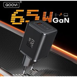 QOOVI GaN 65W Caricatore USB Type C Ricarica rapida Adattatore Quick Charge 4.0 Caricatore USB-C PPS per iPhone Macbook Samsung Xiaomi iPad