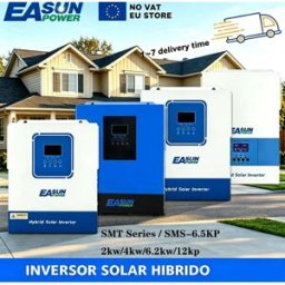 EASUN POWER Inverter Solare Ibrido Easun Smt Sms 12Kva 6.5Kva 6.2Kw 4Kw 2Kw Onda Sinusoidale Pura con Controller MPPT Integrato 12V 24V 48V 230Vac Supporto BMS Monitoraggio Tramite App Wifi Disponibile in Polonia