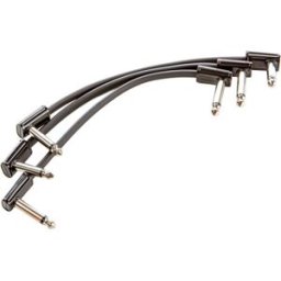 MXR 6 In Ribbon Patch Cable 3 Pk Black