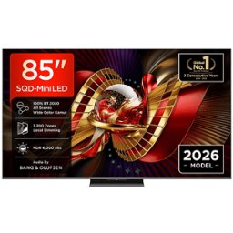 TCL TV 85C8L, Smart 85'', SQD Mini LED, 4K HDR, 6000 nit, 3.200 zone di dimming, Google TV, 144Hz, Dolby Vision & Atmos, Audio Bang Olufsen
