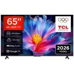 TCL TV 65P6L, Smart TV 65”, 4K HDR, Direct LED, Google TV, HDR10, Dolby Audio, Game Master, VRR, Google Assistant & Alexa, AirPlay 2