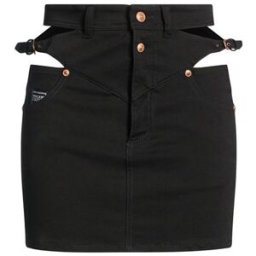 Versace Jeans Couture Gonna jeans Donna Nero 22/24/26/30/32/34/36