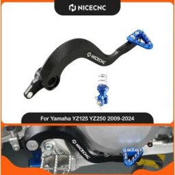 NICECNC per Yamaha YZ125 YZ250 2009-2024 YZ125X YZ250X Kit Leva Pedale Freno Posteriore Forgiato Regolabile con Molla di Ritorno
