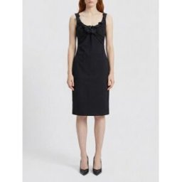 Magda Butrym Abito mini in misto cotone Nero Taglia 38