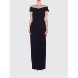 Ralph Lauren Abito lungo in crêpe Blue Taglia 46