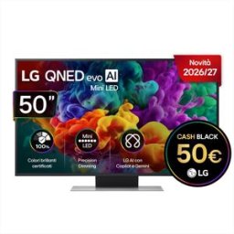 LG Smart Tv Qned Evo Ai Miniled 4k 50" 50qned86b6b-charcoal Black