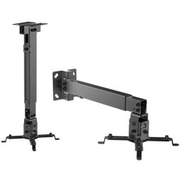 Staffa Universale per Proiettore da Soffitto/Pavimento con Rotazione Regolabile Foratura Max 37cm