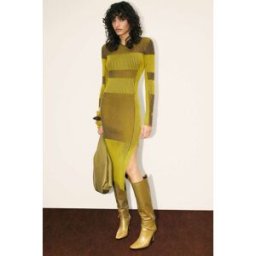 Patrizia Pepe Abito midi in maglia bicolor multicolor I