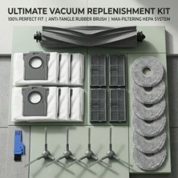 NONE Kit di Ricambi per Robot Aspirapolvere Dreame L10s Ultra / Gen2 / Pro / Pro Heat / X30 / P10 Ultra / Mova E30