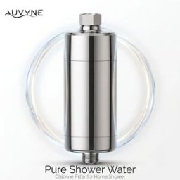 AUVYNE Filtro Doccia Beauty, Riduce Cloro e Metalli Pesanti, Ammorbidente, Cura del Cuoio Capelluto e dei Capelli, Purificatore per Pelle Secca, Pruriginosa, Forfora ed Eczema