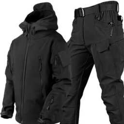 Savior Heat Set di Giacche Tattiche Impermeabili Invernali per Uomo, Completo da Escursionismo e Caccia con Giacca Softshell e Pantaloni Cargo in Pile