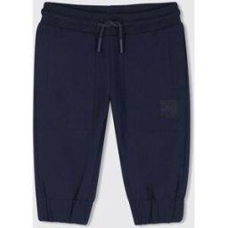 Boss Pantaloni jogging da bambino in jersey con vita elasticizzata e patch logo Marine Taglia 9M