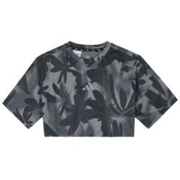 T-shirt adidas SPORT ICONS ALLOVER PRINTED CROPPED T-Shirt Nero 13 / 14 anni