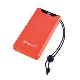 Intenso Power Bank F10000, Pd, Qualcomm Quick Charge 3.0, Digital Percentage Display, Arancio