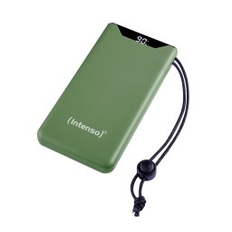 Intenso Power Bank F10000, Pd, Qualcomm Quick Charge 3.0, Digital Percentage Display, Verde