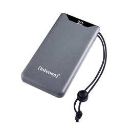 Intenso Power Bank F10000, Pd, Qualcomm Quick Charge 3.0, Digital Percentage Display, Grigio
