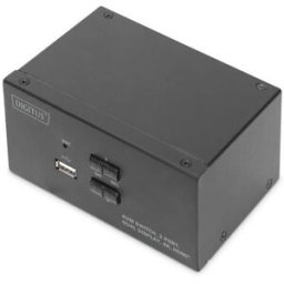 Digitus Switch Kvm, 2 Porte, Schermo Doppio, 4k, Hdmi®