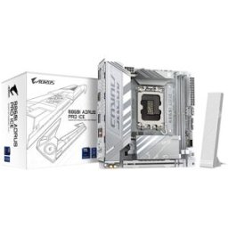 Gigabyte B860i Aorus Pro Ice Scheda Madre - Cpu Intel Core Ultra, Vrm A 8+1+2+1 Fasi, Fino A 9200mhz Ddr5, 1xpcie 5.0 + 1xpcie