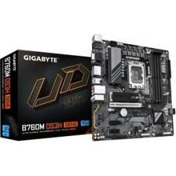 Gigabyte B760m Ds3h Gen5 Scheda Madre - Supporta Cpu Intel Core 14ª Generazione, Vrm Digitale A 6+2+1 Fasi, Fino A 5600 Mhz