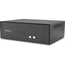 Startech.Com Switch Kvm Sicuro A 2 Porte Per Doppio Monitor, Hdmi O Displayport, 4k 60hz, Niap 4.0 Desktop Kvm, Alloggiamento
