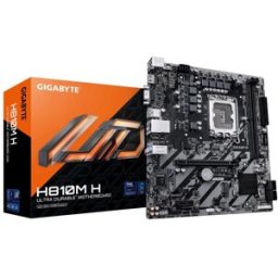 Gigabyte H810m H Scheda Madre - Cpu Intel Core Ultra (Serie 2), Vrm A 4+1+2 Fasi, Fino A 6400 Mhz Ddr5, 1xpcie 4.0 M.2, Lan