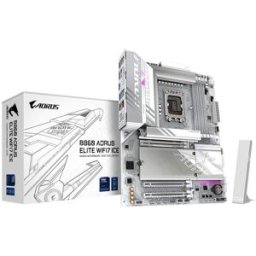 Gigabyte B860 Aorus Elite Wifi7 Ice Scheda Madre - Cpu Intel Core Ultra, Vrm A 14+1+2+1 Fasi, Fino A 9200mhz Ddr5, 1xpcie 5.0 +