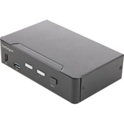 Startech.Com Kvm Switch Hdmi A 2 Porte - Monitor Singolo 4k 60hz Ultra Hd Hdr - Switch Kvm Hdmi 2.0 Per Pc Con 2 Porte Usb 3.0