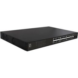 LevelOne Gep-2821 Switch Di Rete Non Gestito Gigabit Ethernet (10/100/1000) Supporto Power Over Ethernet (Poe) 1u Nero