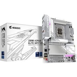 Gigabyte Z890 Aorus Elite Wifi7 Ice Scheda Madre - Supporta Cpu Intel Core Ultra (Serie 2), Vrm A 16+1+2 Fasi, Fino A 8800mhz