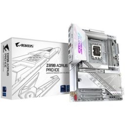 Gigabyte Z890 Aorus Pro Ice Scheda Madre - Supporta Cpu Intel Core Ultra (Serie 2), Vrm A 16+1+2 Fasi, Fino A 9500mhz Ddr5