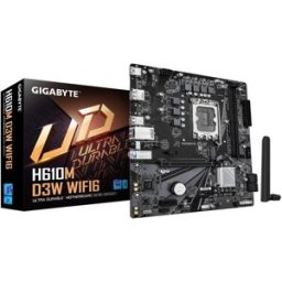Gigabyte H610m D3w Wifi6 Scheda Madre - Supporta Cpu Intel Core Di 14ª Generazione, Vrm A 5+1+1 Fasi, Fino A 5600mhz Ddr4,