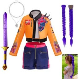Hasbro Costumi da Cacciatrice K-pop per Ragazze, Abiti da Cantante Rumi Kpop, Costumi per Bambini per Feste e Carnevale