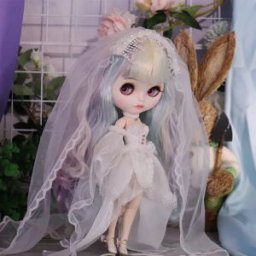 DBS Accessori per ICY Blyth Doll abito da sposa bianco Marry Suit 1/6 BJD Anime Girl OB24 Pullip Licca