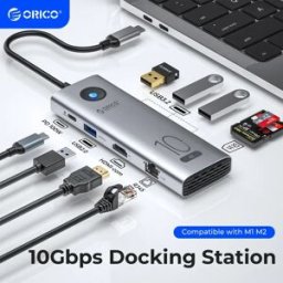 Orico Docking Station di tipo C 10Gbps 4 k60hz HUB USB 3.0 2.0 compatibile con HDMI RJ45 PD100W adattatore lettore di schede accessori per Laptop