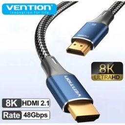 Vention Nuovo cavo HDMI 2.1 da 8K a 60 Hz Video 3D Cavo HDMI digitale HD da 48 Gbps certifizzato ad alta velocità per Samsung Sony Xiaomi TV Swictch