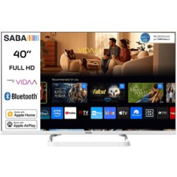 SABA SA40WFM10VDA TV LED, SMART TV, 40 ", Full-HD, Processore CA53 x4, White, Classe E
