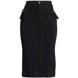 Versace Jeans Couture Gonna jeans Donna Nero 38