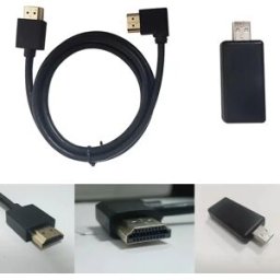 NONE Cavo adattatore HDMI per quadro strumenti digitale – Compatibile con unità principali Apple CarPlay OEM (richiede sistema radio/informazione e intrattenimento CarPlay installato in fabbrica)