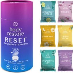 Body Restore Reset Shower Steamers pastiglie per la doccia profumi Spring Botanical Mix 6 pz