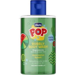 Chicco Pop Bubbly Body Wash gel bagno e doccia per bambini Watermelon Splash 300 ml