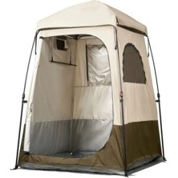 SucceBuy Tenda Doccia da Campeggio 1 Stanza Pieghevole, Tenda Spogliatoio con Picchetti, Corde, Borsa per il Trasporto e Barra Trasversale